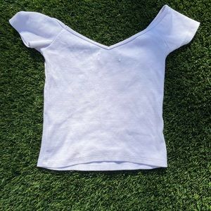 WHITE FOREVER 21 TEE